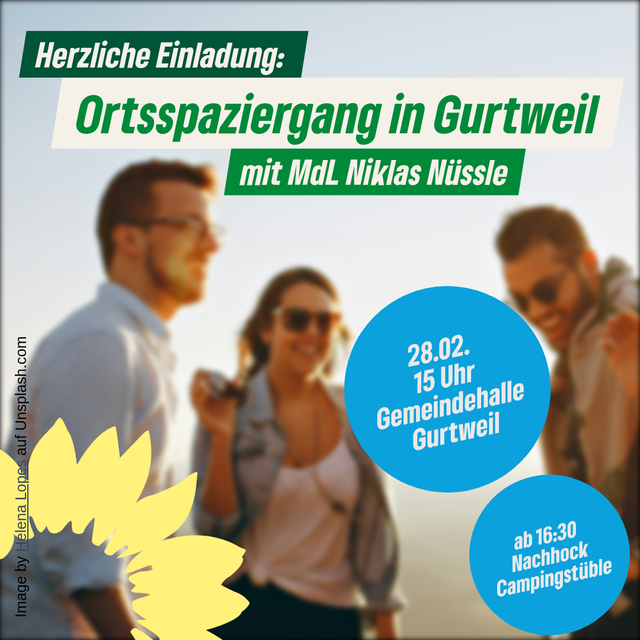 Ortsspaziergang Gurtweil mit Landtagskandidat Niklas Nüssle